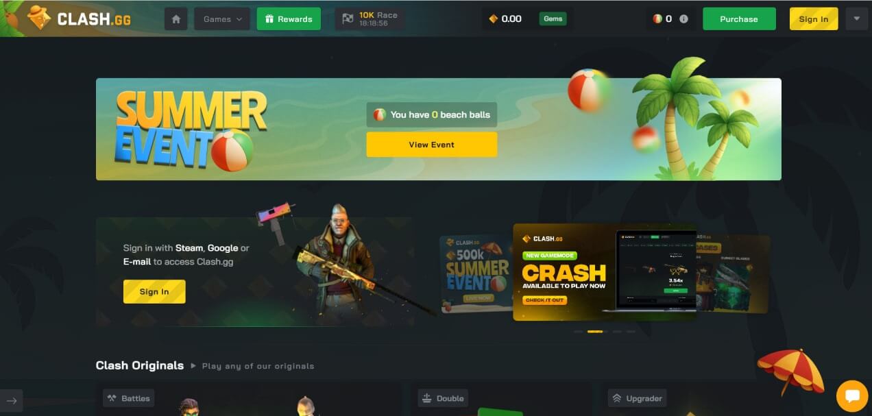 Clash.GG Website