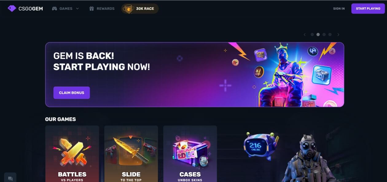 CSGOGEM Website